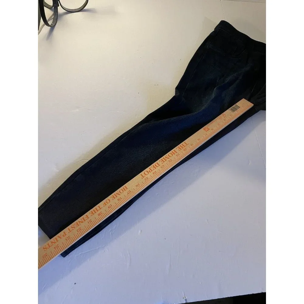 Spanx medium wash stretch dark wash denim skinny blue jeans pants size Medium